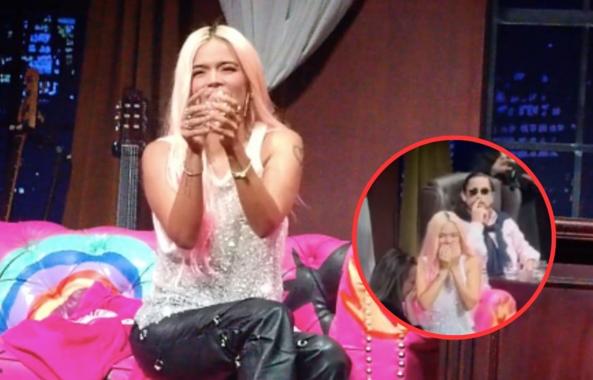 Karol G sorprendió como invitada especial en el show de Juanpis González