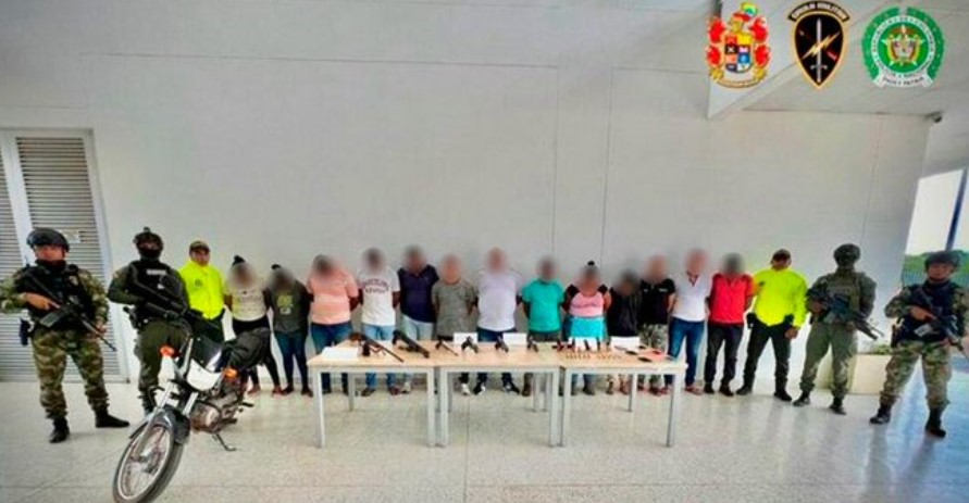 Golpe al ‘Clan del Golfo’: 13 miembros detenidos en San Diego, Cesar