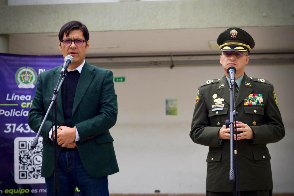 César Restrepo, secretario de seguridad de Bogotá. Foto: @SeguridadBOG