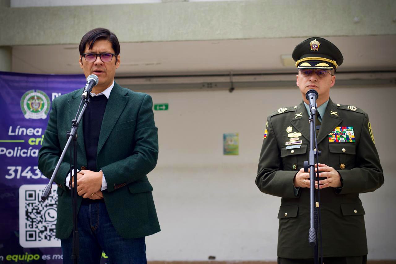 César Restrepo, secretario de seguridad de Bogotá. Foto: @SeguridadBOG