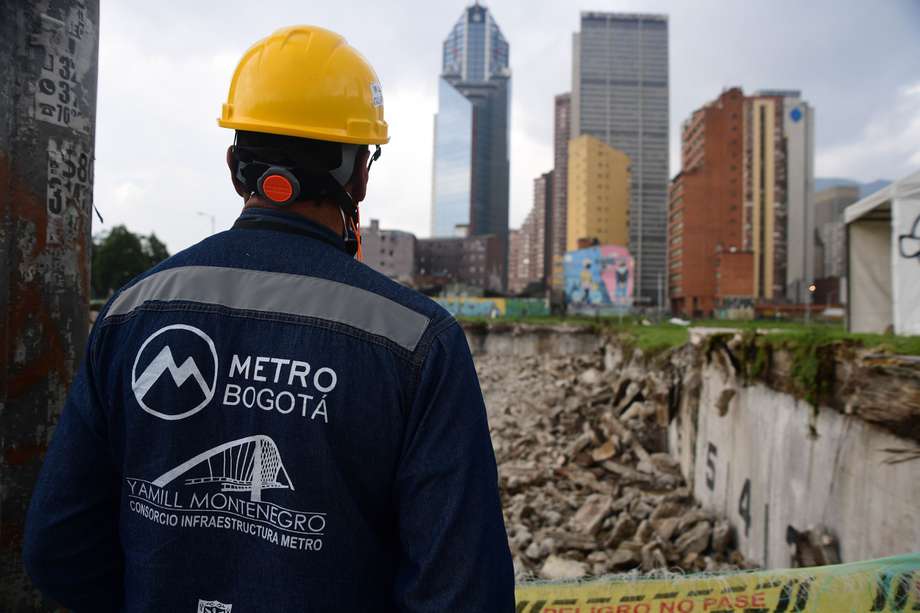 Construcción Metro de Bogotá Foto: El Espectador