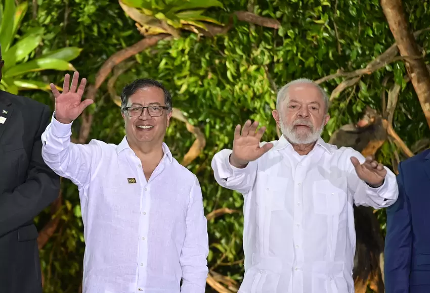 Gustavo Petro y Luiz Inacio Lula da Silva. Foto: Presidencia