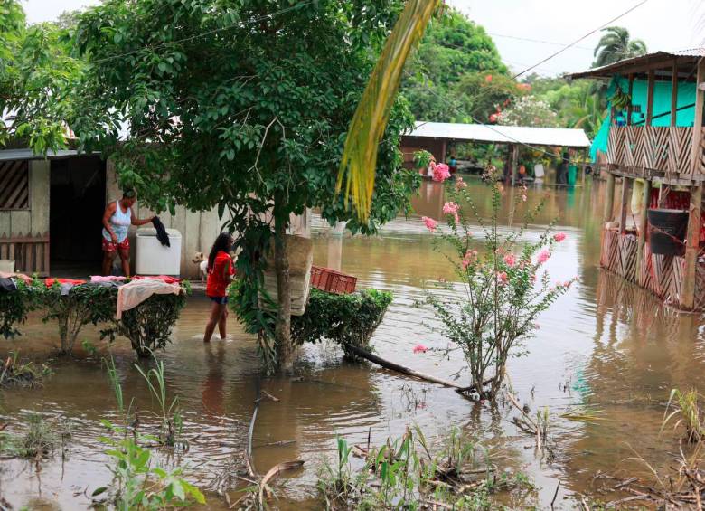 Fuertes lluvias en los municipios Carepa. Foto: El Colombiano