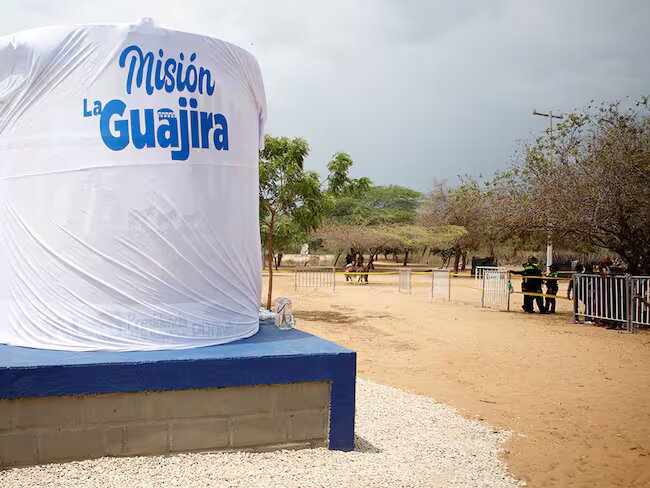 Planta potabilizadora de agua en Manaure, La Guajira. Foto: Presidencia.