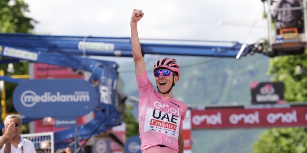 Tadej Pogacar ganó sexta etapa del Giro 2024 Foto: giroditalia