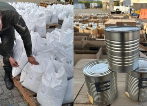 Decomisan cargamento de latas de piña en almibar rellenas con droga que iban de Cartagena a Europa