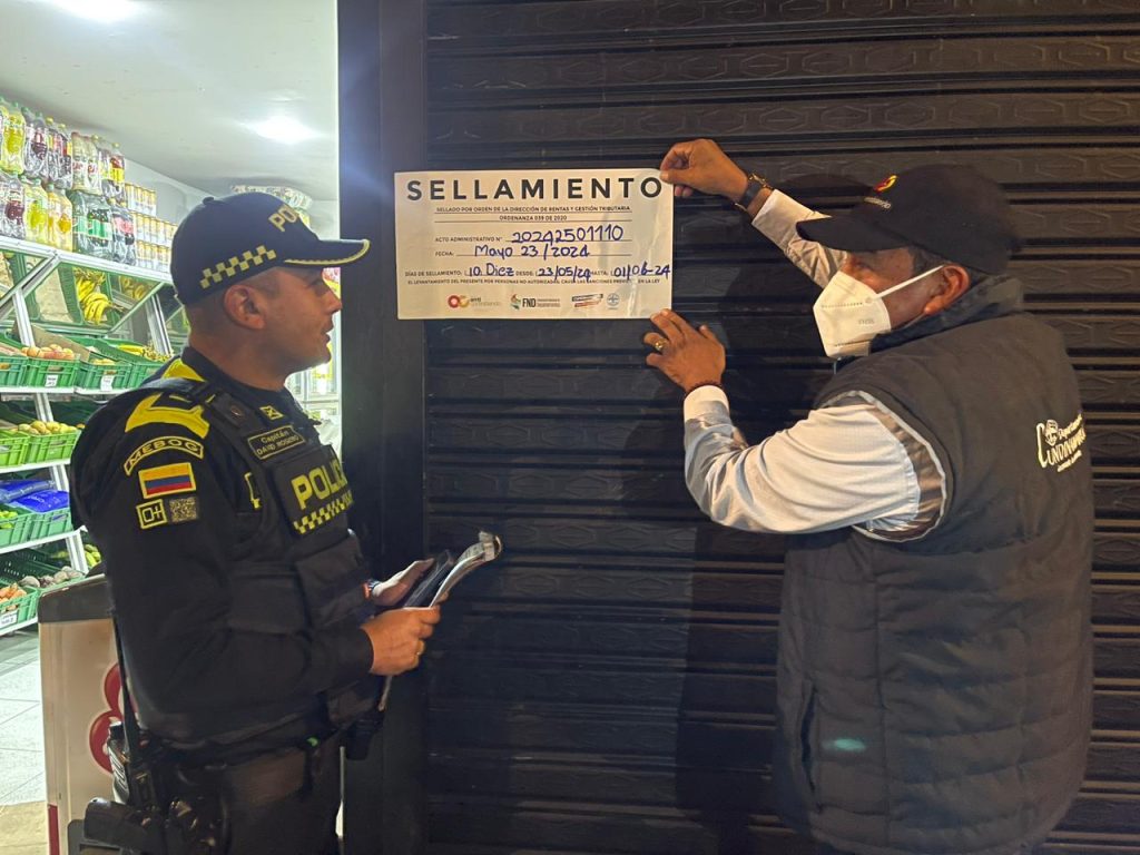 'Megatoma' en la localidad de Santa Fe. Foto: PoliciaBogota