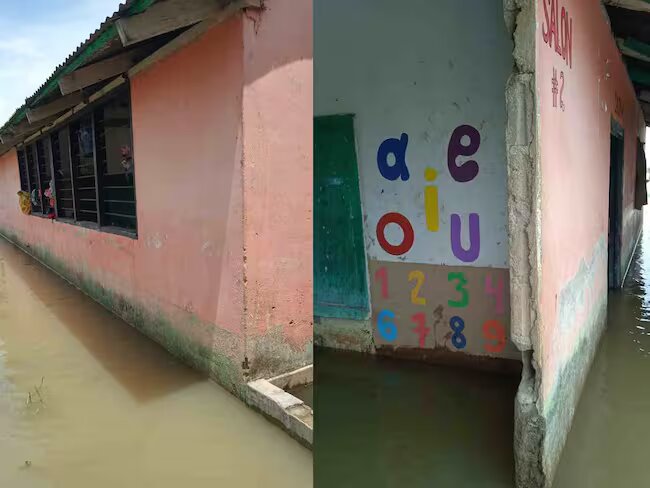 Inundaciones en la zona rural de Guaranda Foto: Caracol Radio