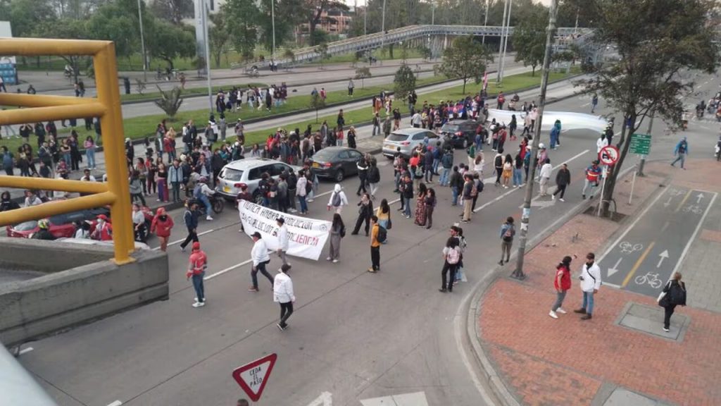 Protestas en la Universidad Nacional Foto: El País