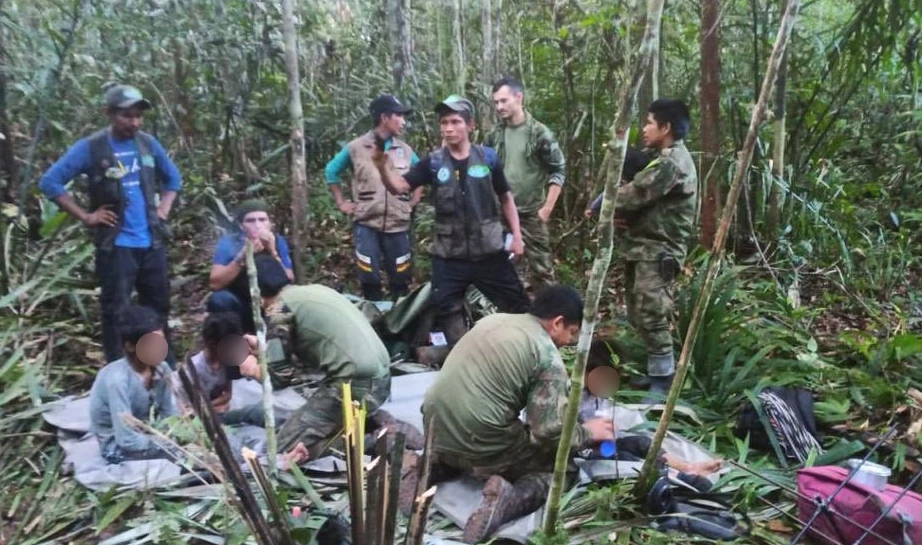 Los menores sobrevivieron duraron 39 días en la selva Foto: Bluradio