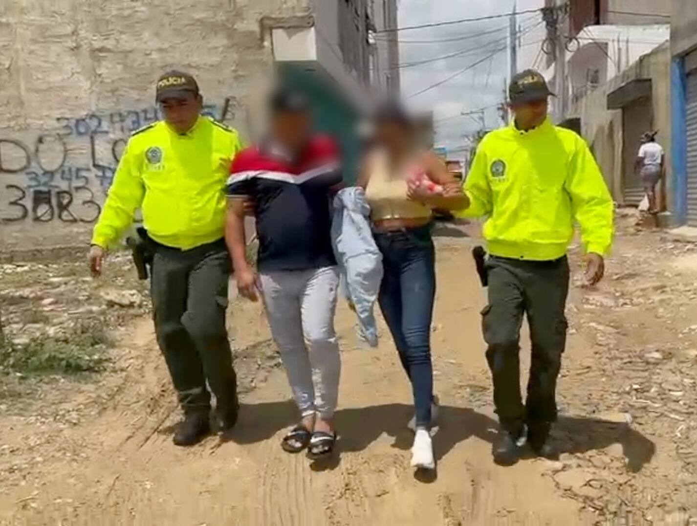 Captura de integrantes de red dedicada al tráfico de migrantes Foto: Policía