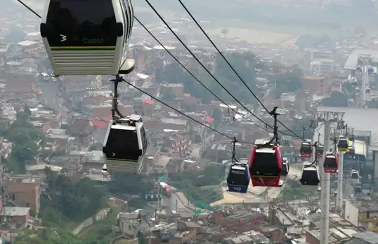 Metrocable de Medellín Foto: Google