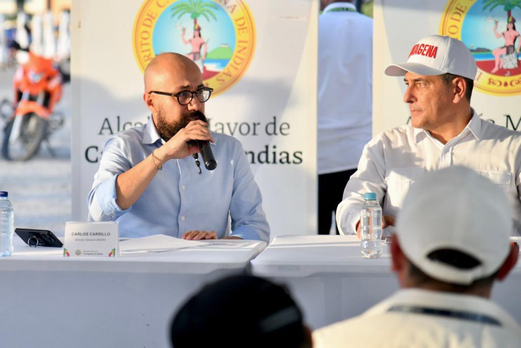 Los 480 metros lineales de Playa 4 beneficia directamente a 489 actores económicos. Foto: x.com/UNGRD