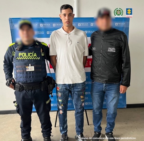 Detención de Luis Stevenson Durán Castillo, alias 'Cary Cary' Foto: Fiscalía