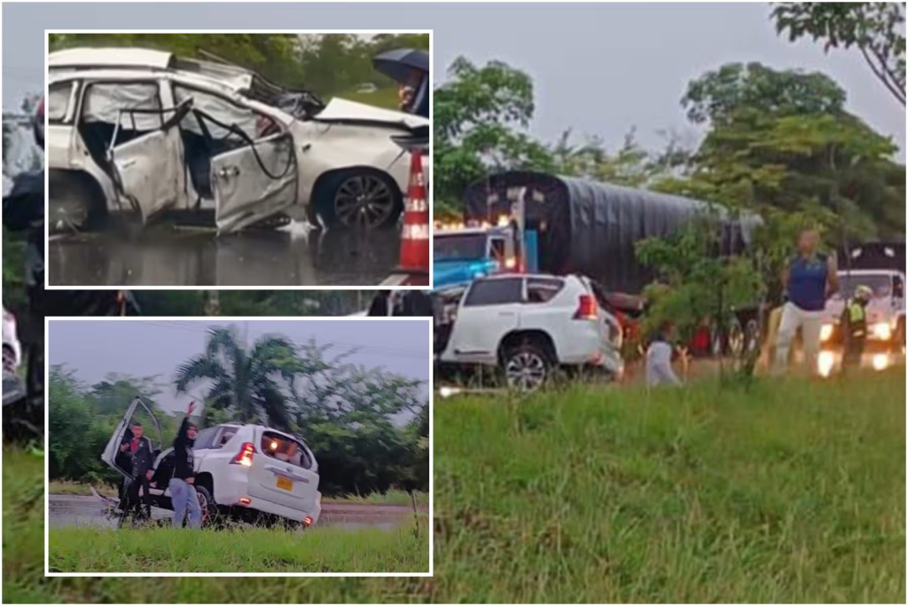 Accidente de la funcionarias de la Gobernación del Tolima Foto: Caracol Radio