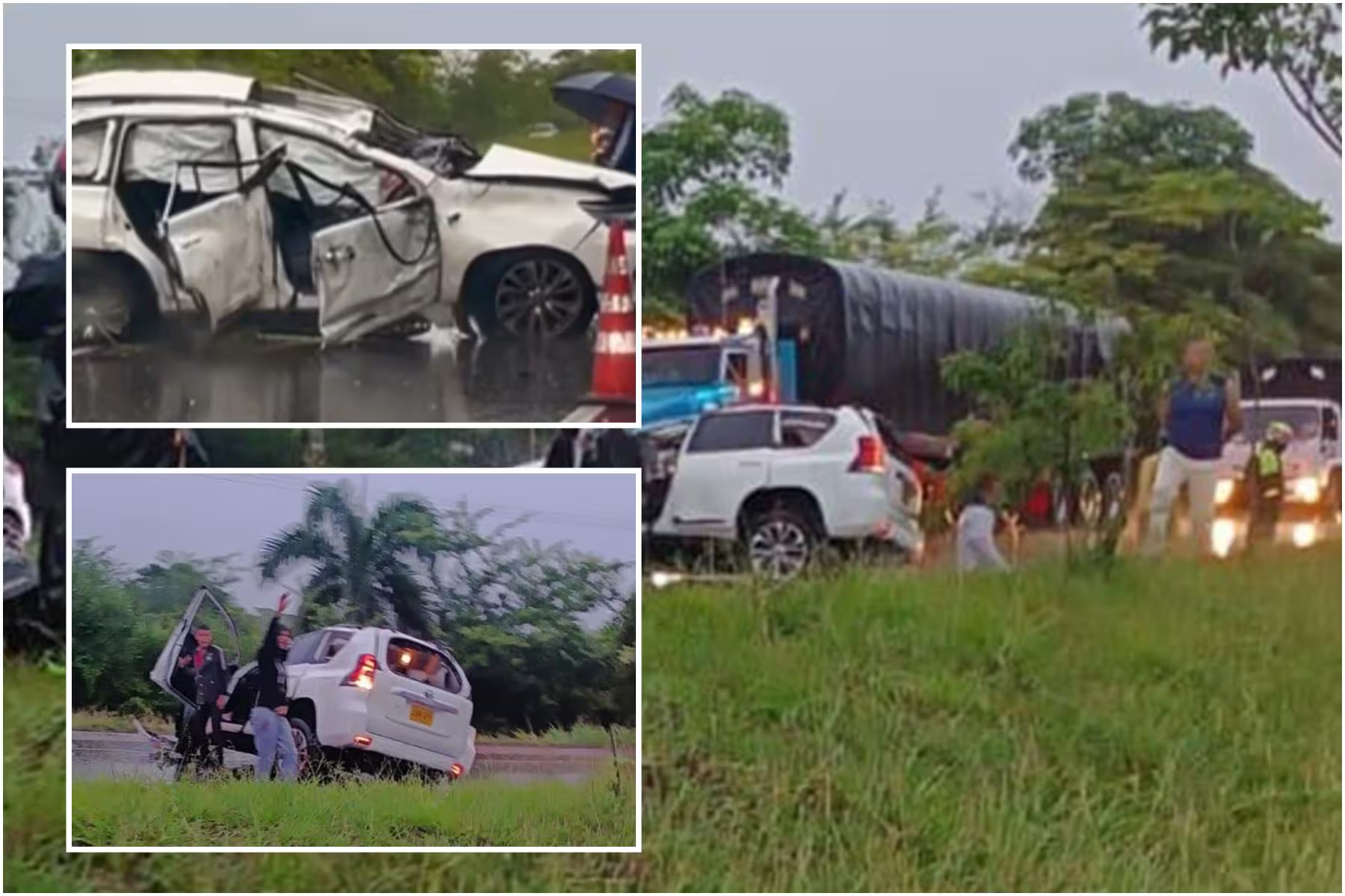 Accidente de la funcionarias de la Gobernación del Tolima Foto: Caracol Radio