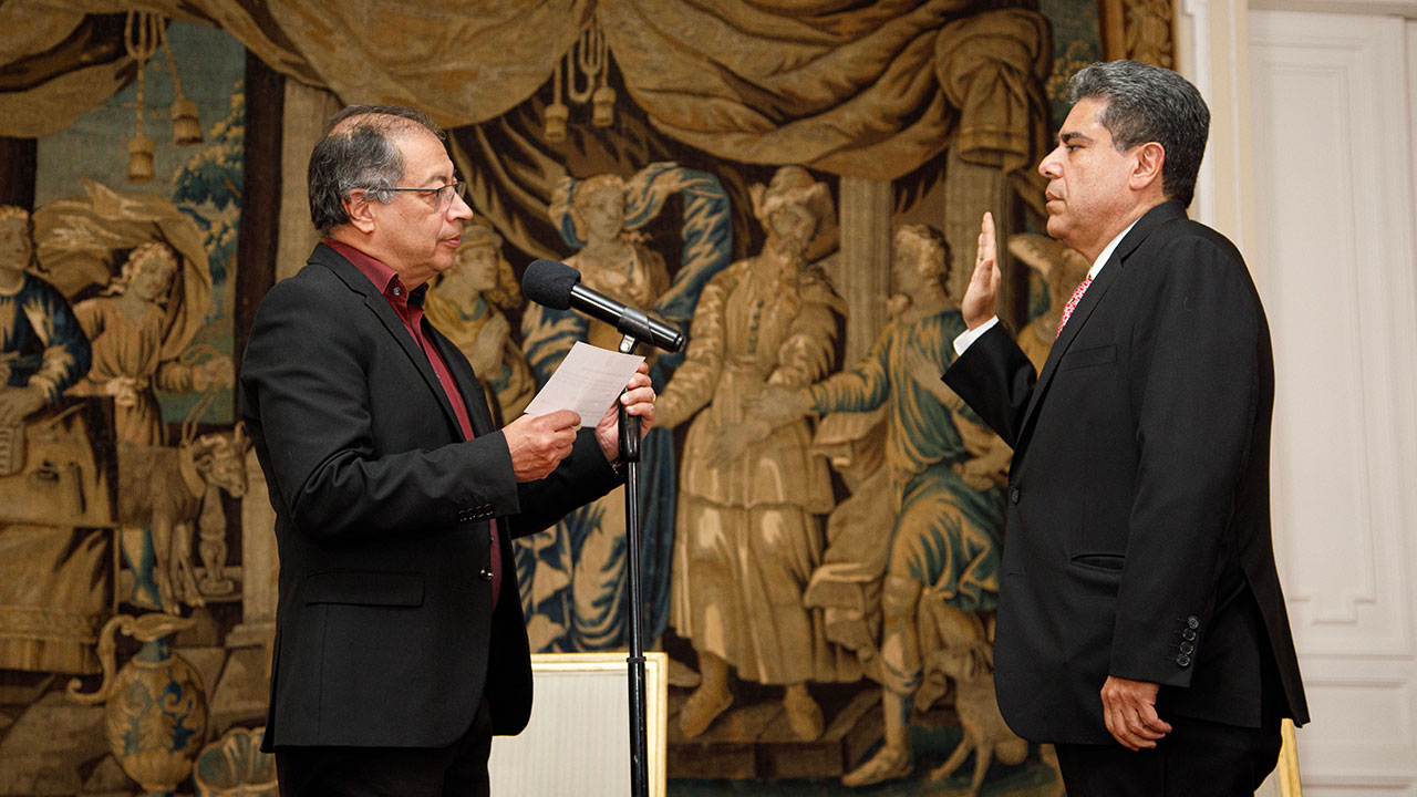 Acto de posesión del contralor, Carlos Hernán Rodríguez Foto: Presidencia