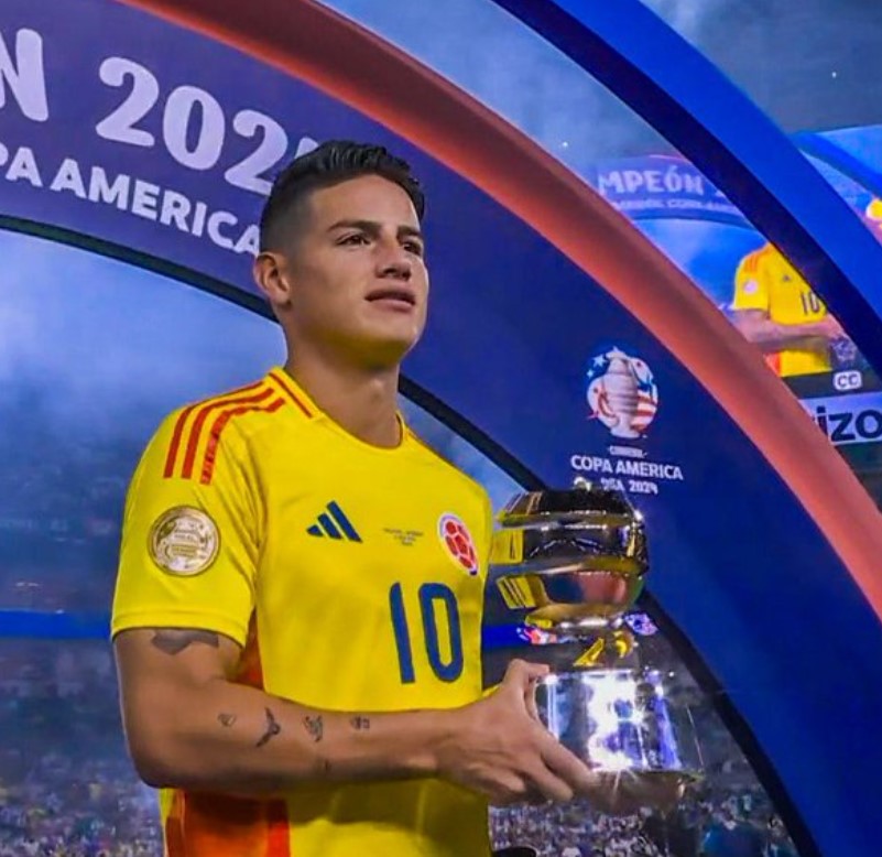 James Rodríguez mostró su mejor versión y ganó el MVP de la Copa América 2024