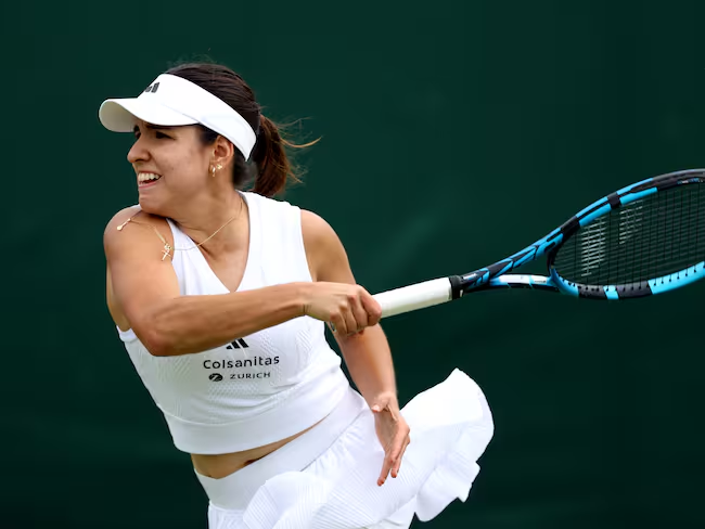 Camila Osorio en Wimbledon. Foto: Getty Images
