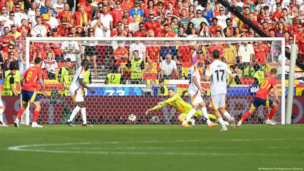 Gol de Álvaro Morata ante Alemania Foto: dw