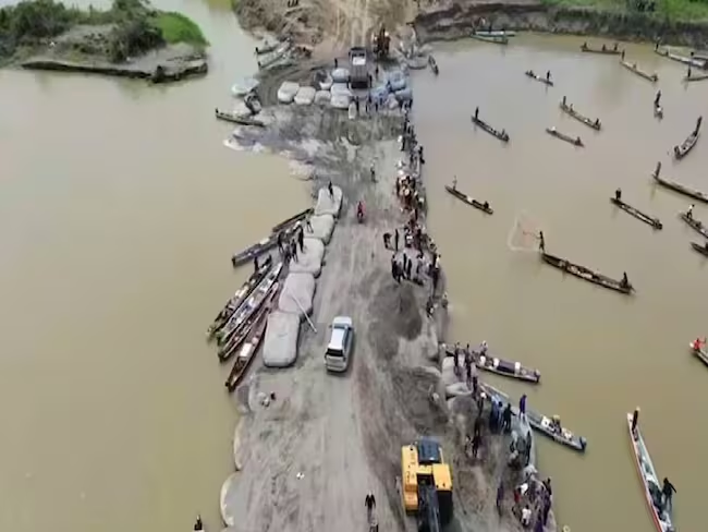 Aumento del caudal del río Cauca. Foto: Caracol Radio