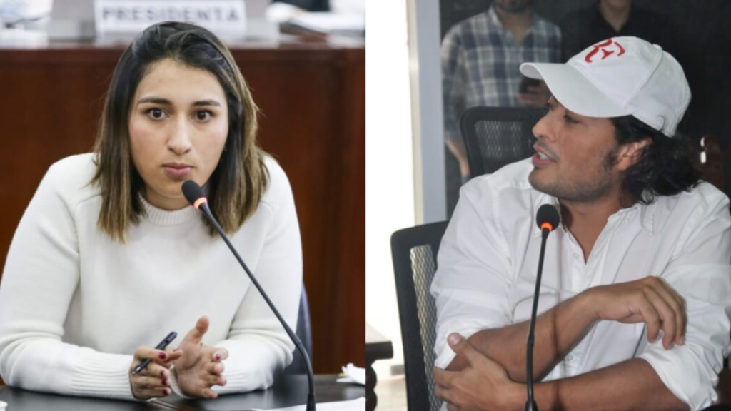 Laura Sarabia y Nicolás Petro Foto: Colprensa