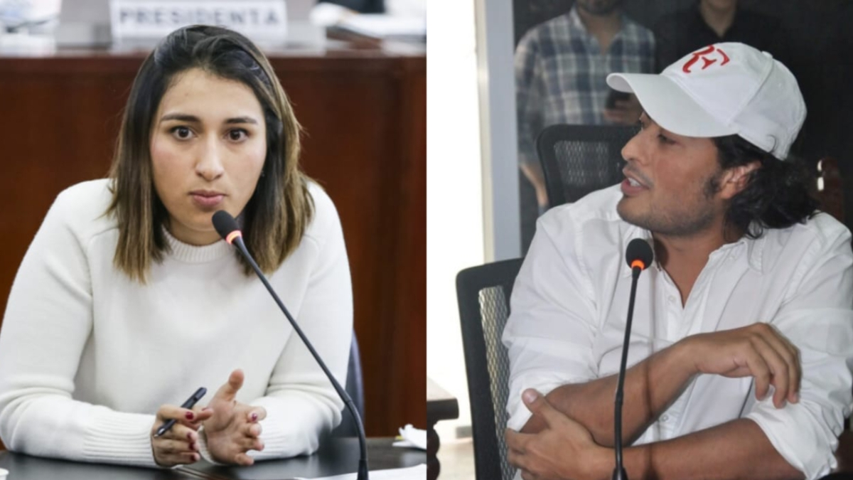 Laura Sarabia y Nicolás Petro Foto: Colprensa