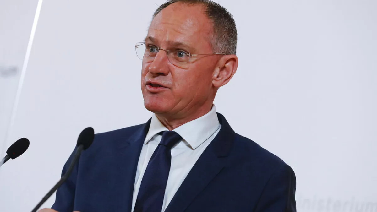 El ministro del Interior austríaco, Gerhard Karner. Foto: AP
