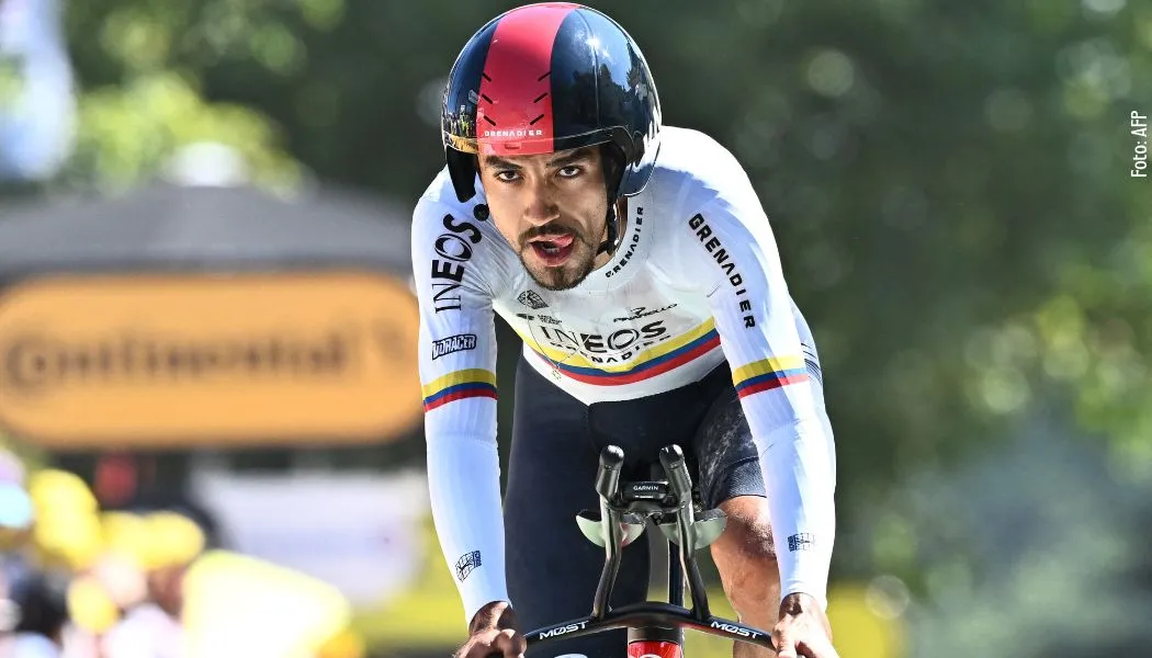 El ciclista colombiano Daniel Felipe Martínez Foto: AFP
