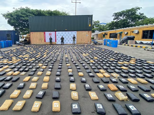 Droga incautada. Foto: Ejercito