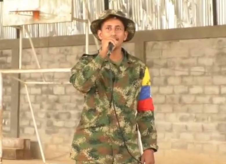 Alias ‘Giovanny’, cabecilla del Frente Carlos Patiño. Foto: elcolombiano