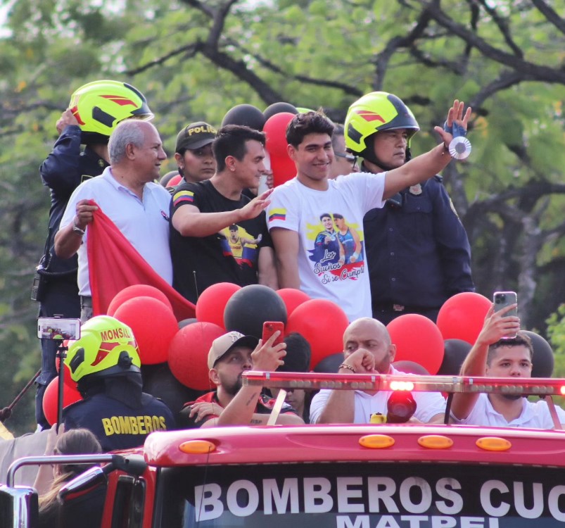 Emotivo recibimiento a Ángel Barajas en Cúcuta tras su histórico logro en París 2024