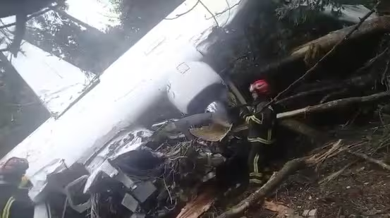 Accidente de avión en Chía, Cundinamarca. Foto: wradio