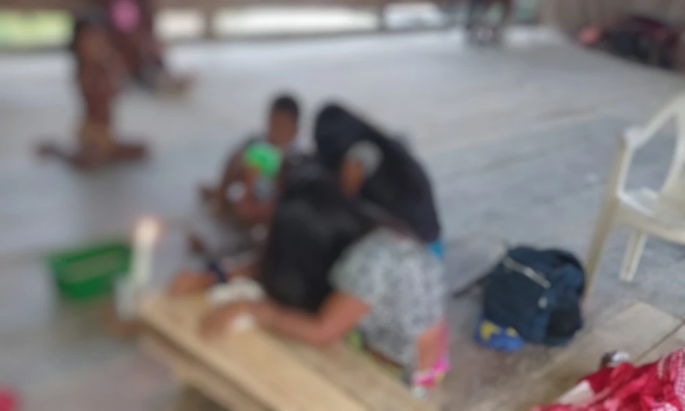 Menores indígenas en Chocó. Foto: Alcaldía Istmina