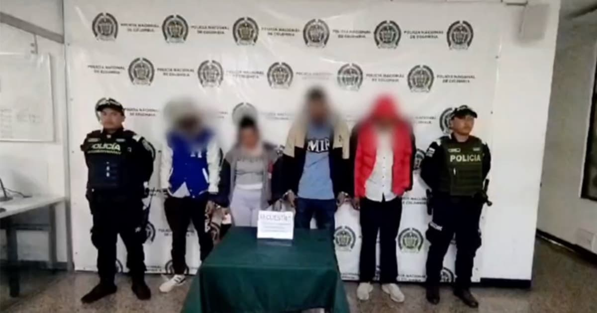 Captura de banda criminal denominada ‘Los Porkis’ Foto: Alcaldía de Bogotá