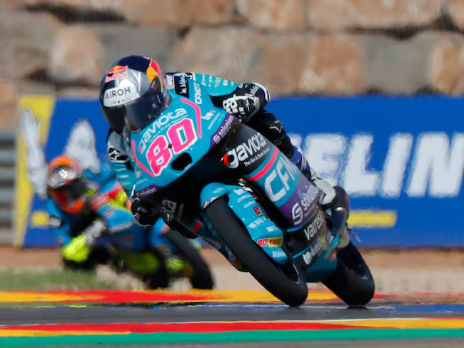 David Alonso lidera con comodidad el campeonato del Moto3. Foto: EFE