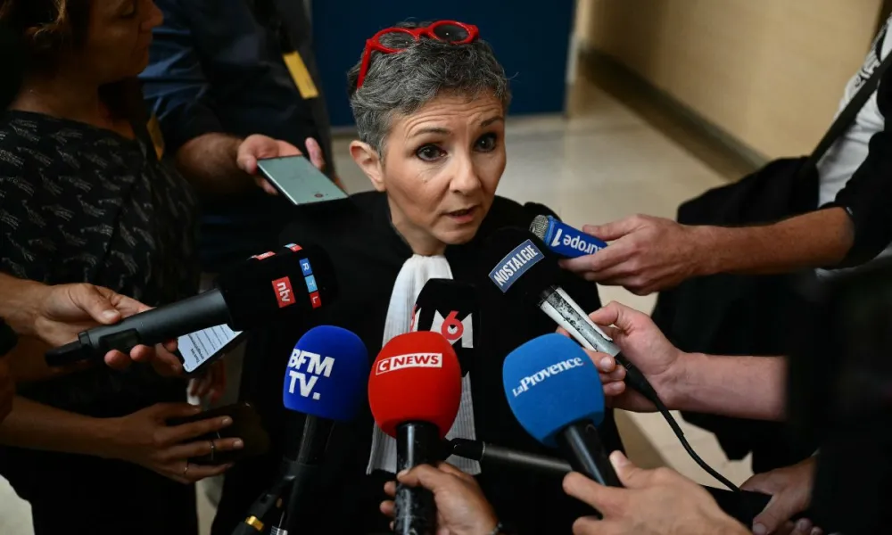 Abogada de Dominique Pelicot Foto. AFP