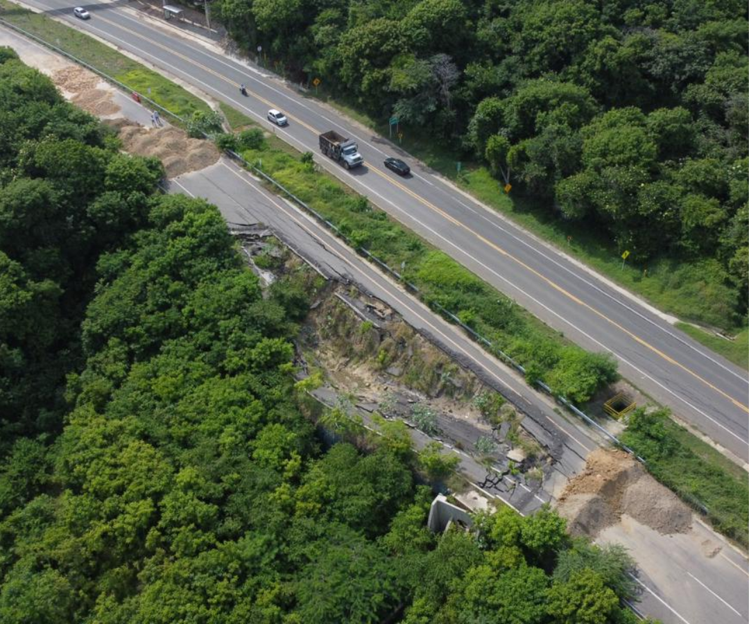 Tramo a intervenir entre Cartagena - Barranquilla Foto: Invías