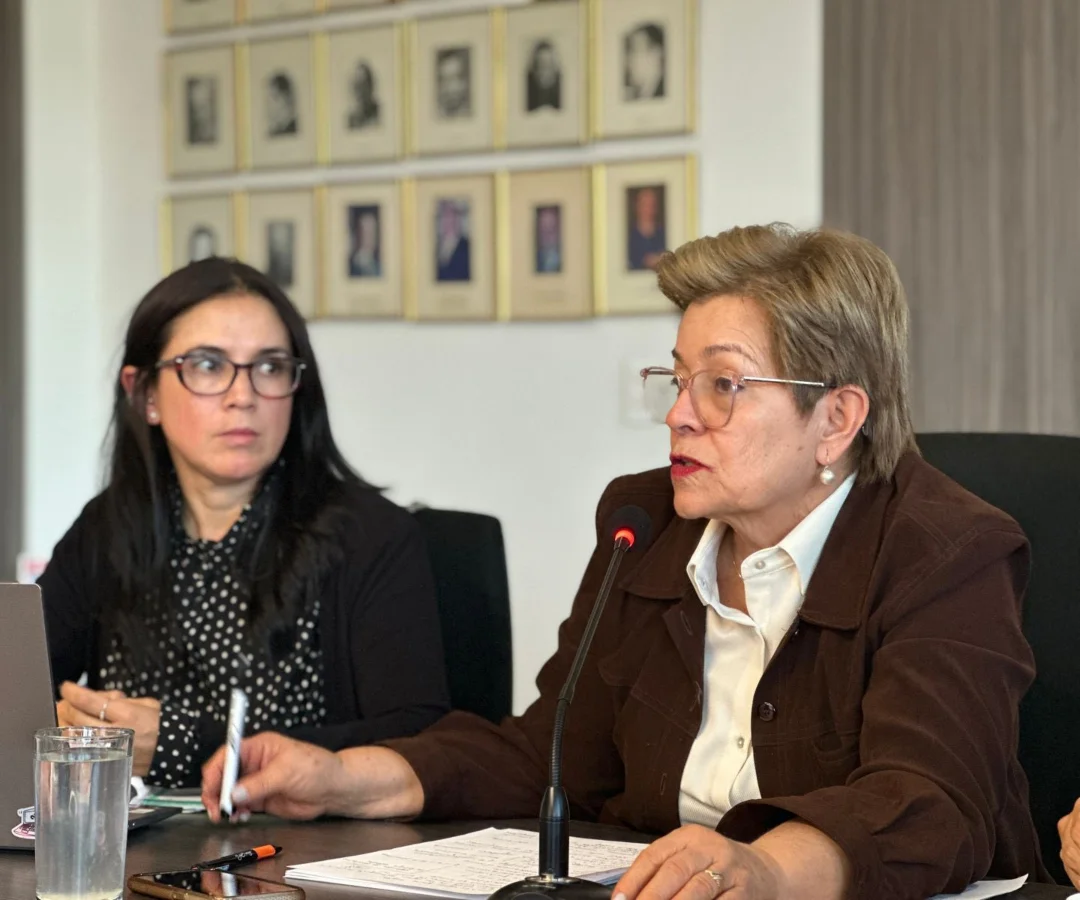 Gloria Inés Ramírez, ministra de Trabajo, en las reuniones con transportadores Foto: Ministerio de Trabajo