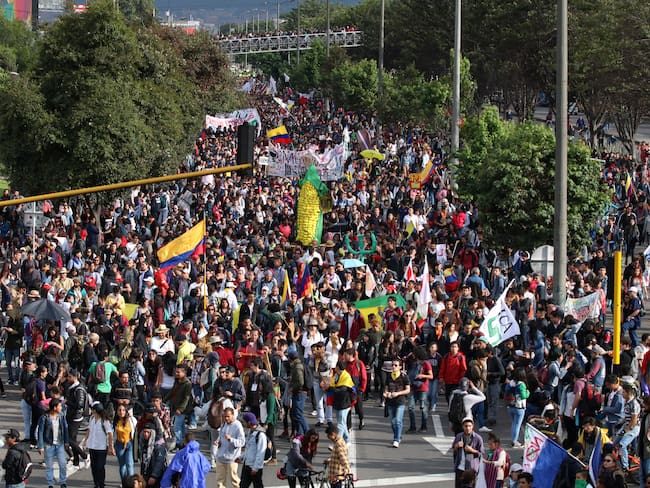 Protestas en Bogotá Foto: Getty Images / Anadolu / wradio