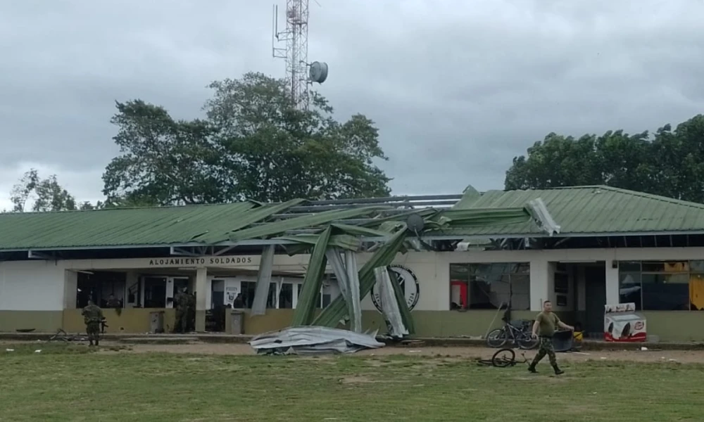 Ataque a base militar en Arauca Foto: Suministrada