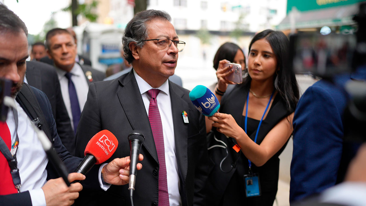 Presidente Petro a la salida de su intervención en la 79ª Asamblea General de las Naciones Unidas Foto: Juan Diego Cano - Presidencia