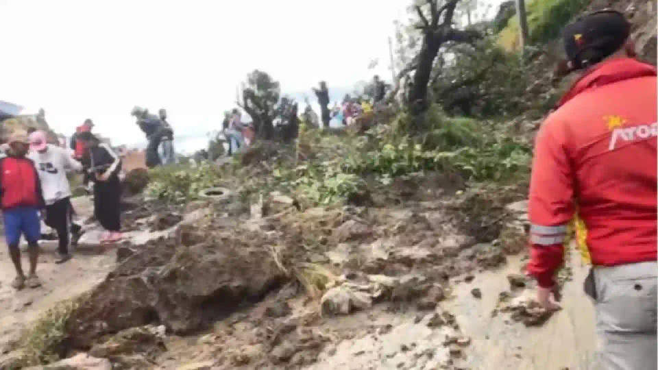 Deslizamientos de tierra en Ciudad Bolívar, Bogotá Foto: noticiasrcn