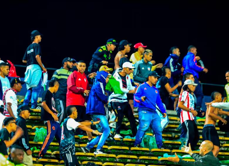 Incidentes en el Atanacio Girardot Foto: El Colombiano