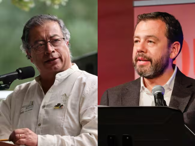 Gustavo Petro y Carlos Fernando Galán. Fotos: Colprensa