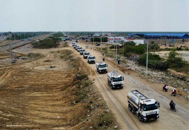 La reubicación de los carrotanques es un paso fundamental para llevar agua a La Guajira Foto: procuraduría