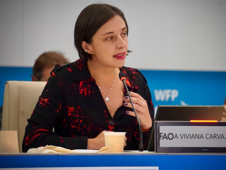 Ministra de Agricultura y Desarrollo Rural de Colombia, Martha Carvajalino Foto: Prensa FAO