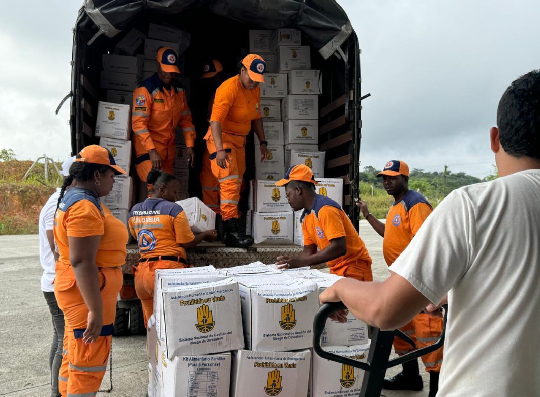 Avanza la entrega de ayudas humanitarias en Chocó tras la ola invernal