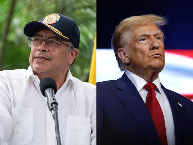 Gustavo Petro y Donald Trump Fotos: GettyImages