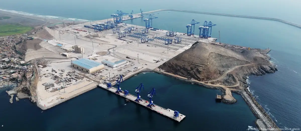 El megapuerto de Chancay Foto: Hidalgo Calatayud Espinoza/dpa/picture alliance